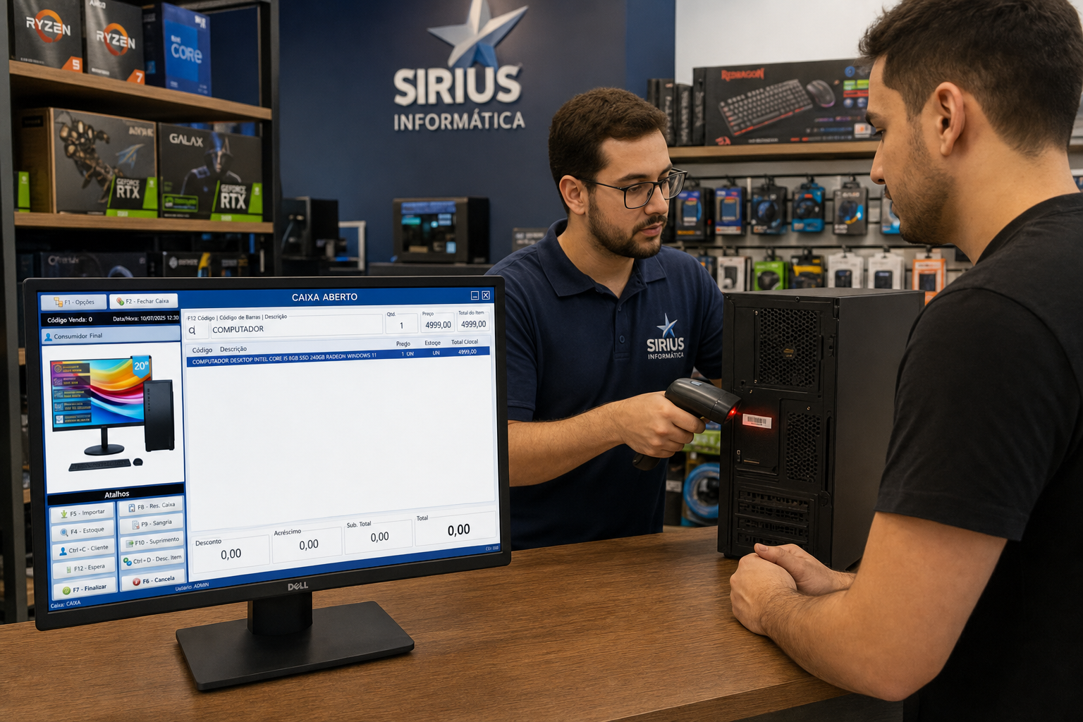 SISTEMA ERP SIRIUS - PDV FISCAL/TEF